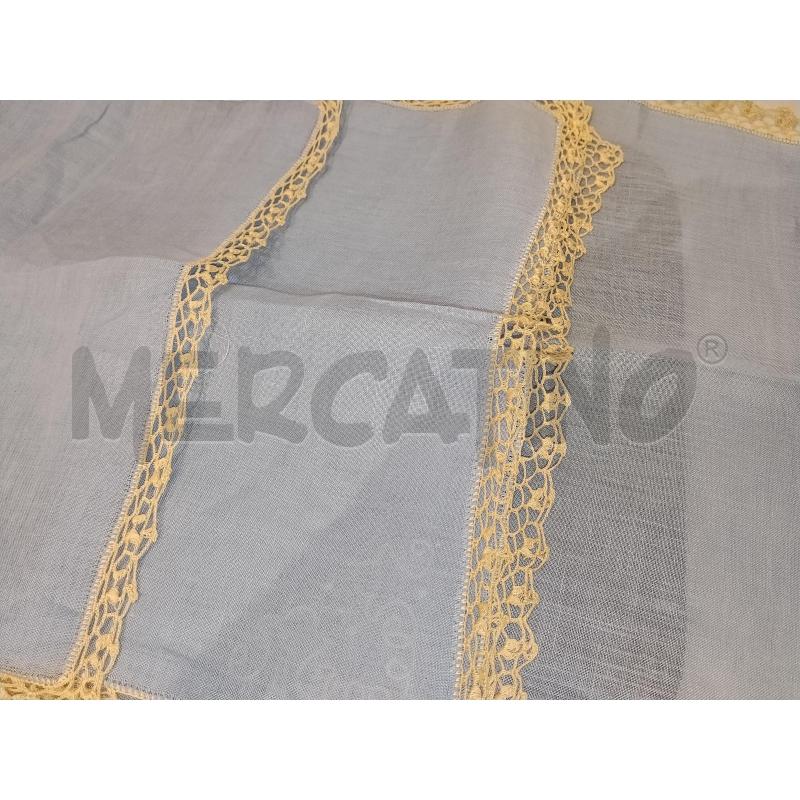 TOVAGLIOLI PZ. RICAMATI BATISTA AZZURRO | Mercatino dell'Usato Catania stazione centrale 3