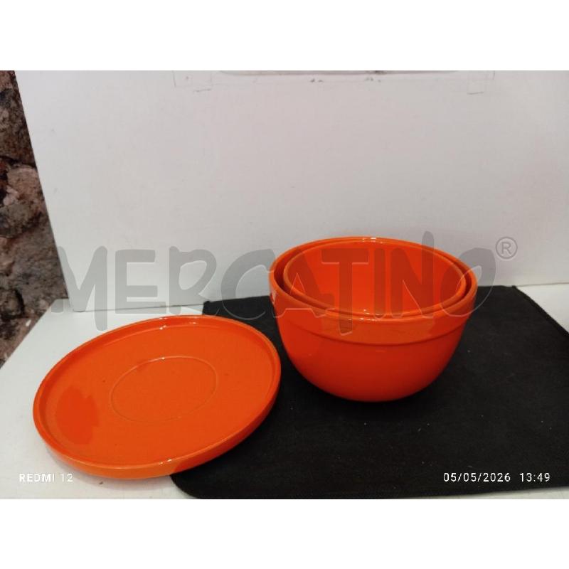 VASO CON CIOTOLE ARANCIO ANNI 70 | Mercatino dell'Usato Catania stazione centrale 2
