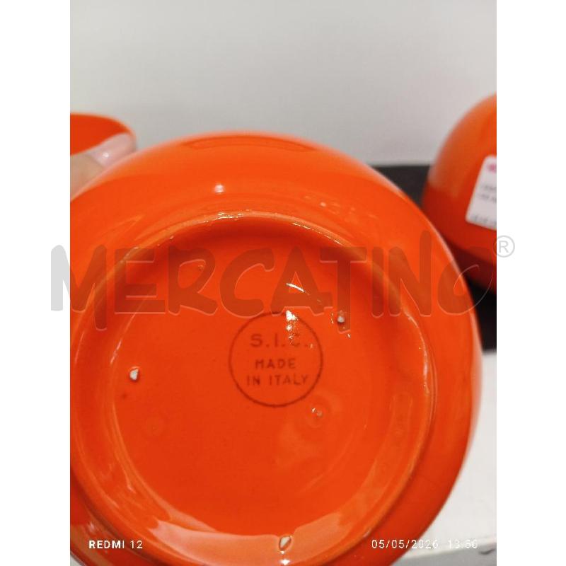 VASO CON CIOTOLE ARANCIO ANNI 70 | Mercatino dell'Usato Catania stazione centrale 4