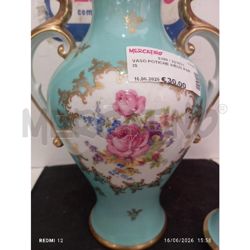 VASO POTICHE WEUS PARIS  | Mercatino dell'Usato Catania stazione centrale 3