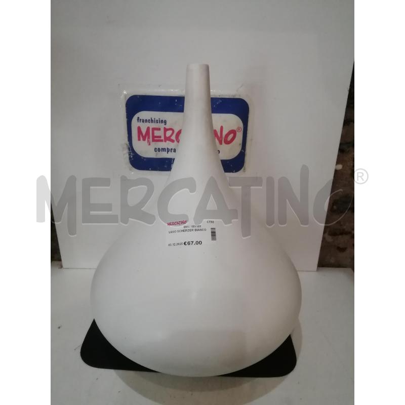 VASO SCHERZER BIANCO | Mercatino dell'Usato Catania stazione centrale 2