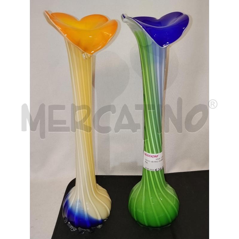 VASO VETRO MURANO COPPIA | Mercatino dell'Usato Catania stazione centrale 1