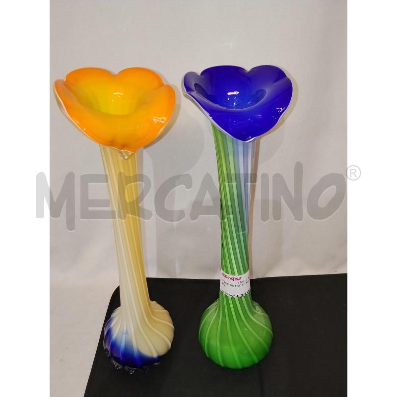 VASO VETRO MURANO COPPIA | Mercatino dell'Usato Catania stazione centrale 2