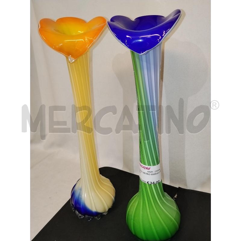 VASO VETRO MURANO COPPIA | Mercatino dell'Usato Catania stazione centrale 3
