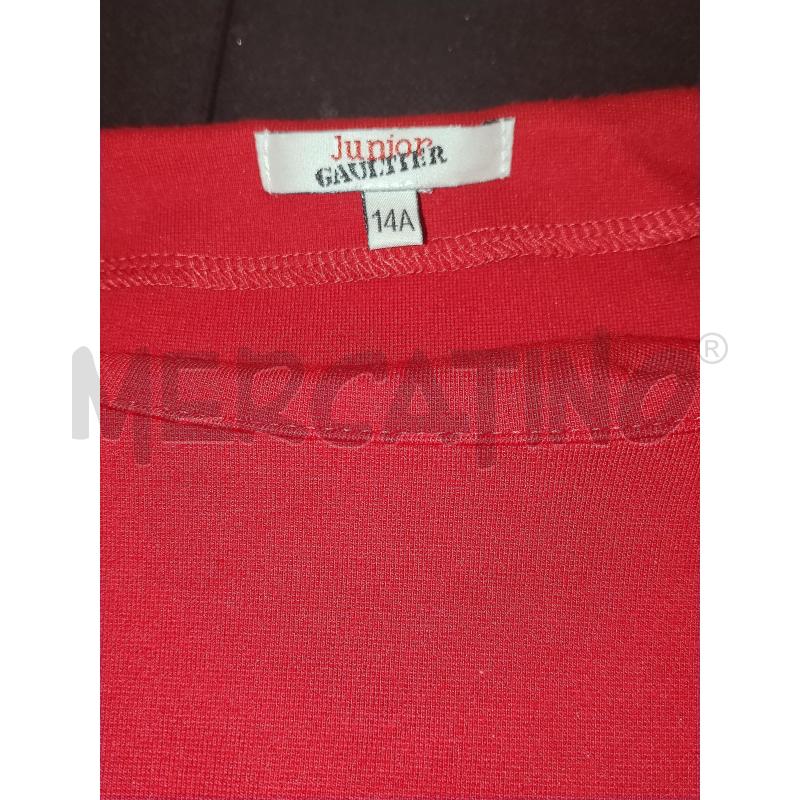 VESTITO BAMBINA JEAN PAUL GAULTIER ROSSO | Mercatino dell'Usato Catania stazione centrale 4