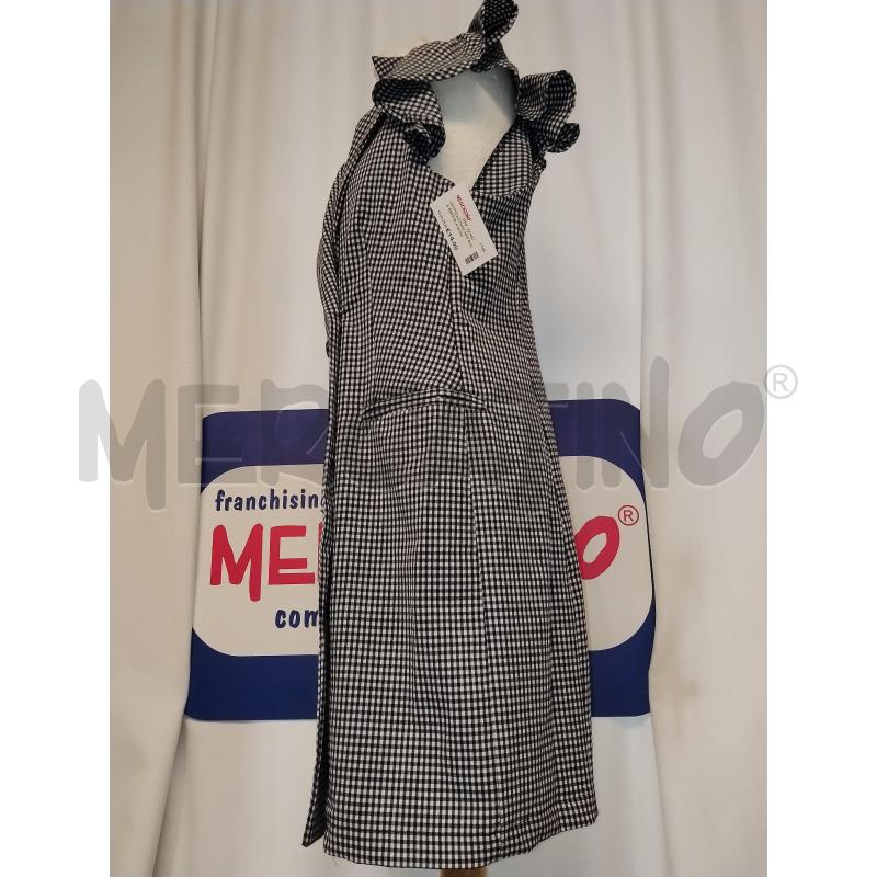 VESTITO DONNA AKE BLU E BIANCO A QUADRI  | Mercatino dell'Usato Catania stazione centrale 2