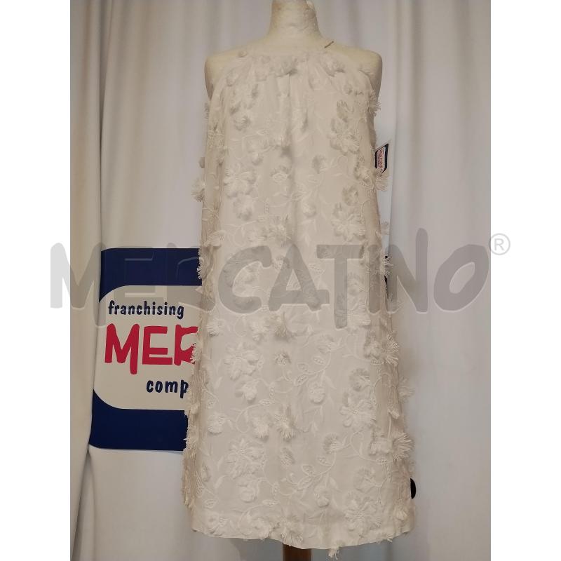 VESTITO DONNA ANN TAYLOR BIANCO CON APPLICAZIONI A FANTASIA | Mercatino dell'Usato Catania stazione centrale 1