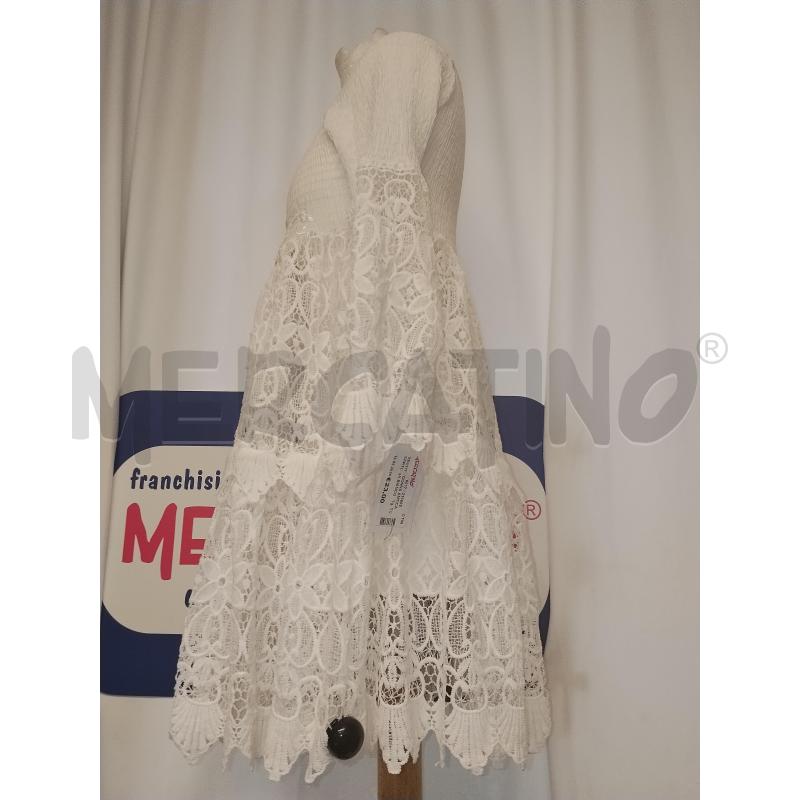 VESTITO DONNA ANTICA SARTORIA BIANCO TRAFORATO | Mercatino dell'Usato Catania stazione centrale 2