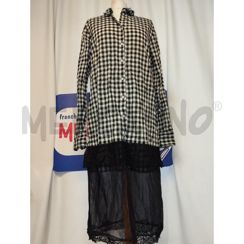 VESTITO DONNA A CAMICIA PINKO NERO E BIANCO  | Mercatino dell'Usato Catania stazione centrale 1