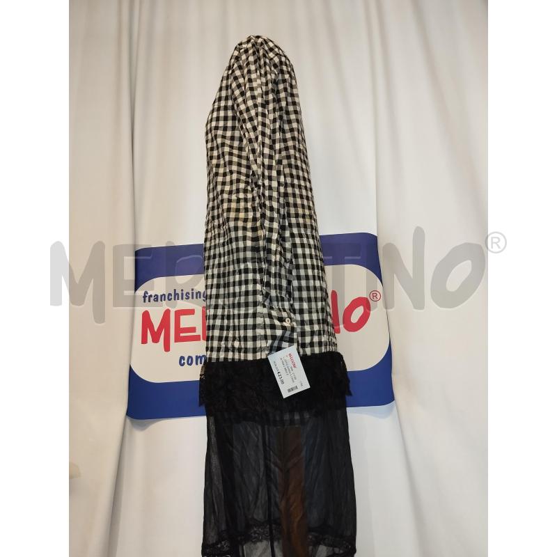 VESTITO DONNA A CAMICIA PINKO NERO E BIANCO  | Mercatino dell'Usato Catania stazione centrale 2