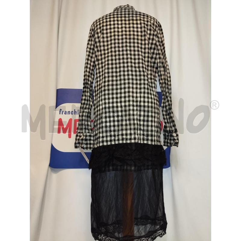 VESTITO DONNA A CAMICIA PINKO NERO E BIANCO  | Mercatino dell'Usato Catania stazione centrale 3