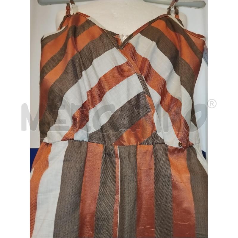 VESTITO DONNA A TUTA KOCCA  BRONZO E BEIGE  | Mercatino dell'Usato Catania stazione centrale 4