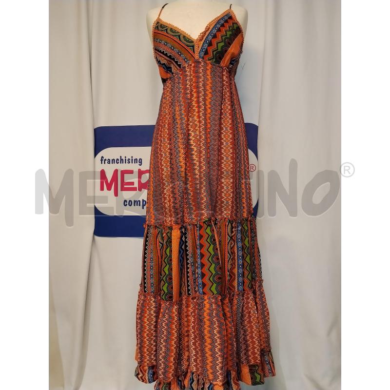 VESTITO DONNA BABA DESIGN A FANTA ARANCIONESIA | Mercatino dell'Usato Catania stazione centrale 1