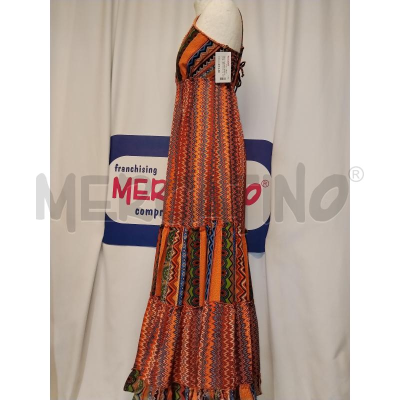 VESTITO DONNA BABA DESIGN A FANTA ARANCIONESIA | Mercatino dell'Usato Catania stazione centrale 2