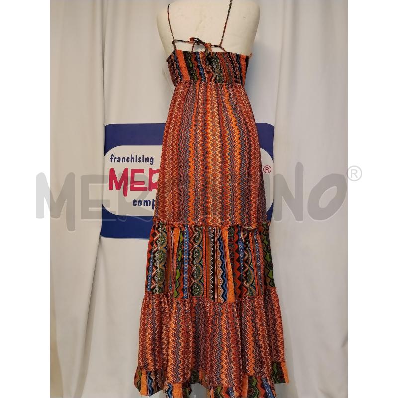 VESTITO DONNA BABA DESIGN A FANTA ARANCIONESIA | Mercatino dell'Usato Catania stazione centrale 3