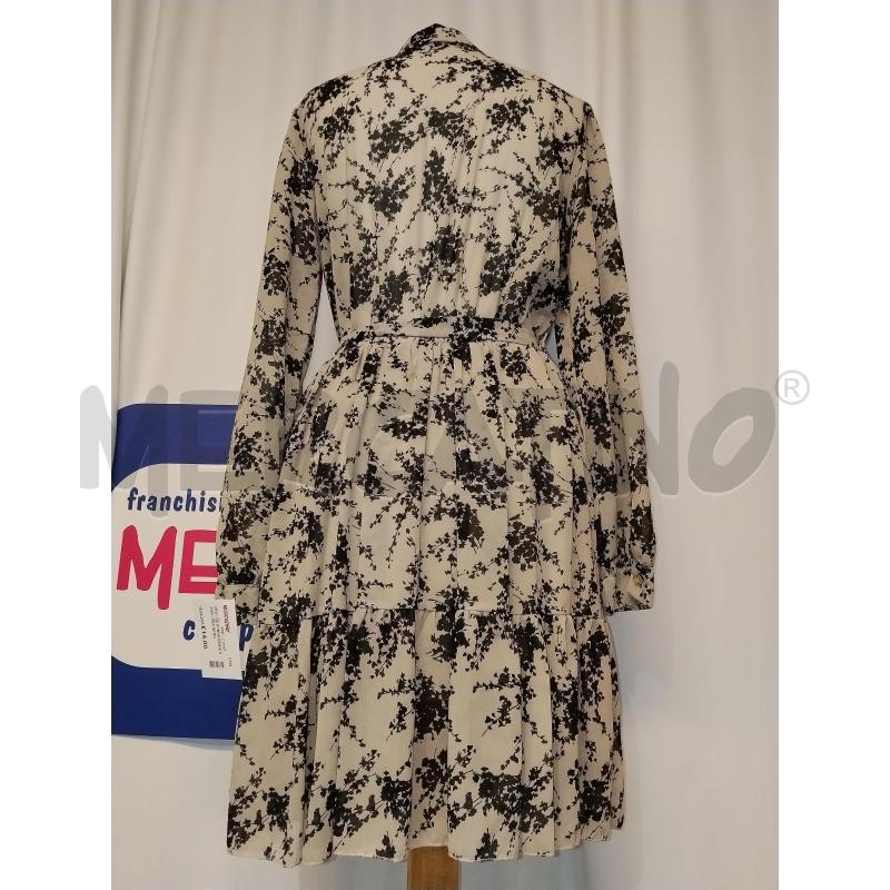 VESTITO DONNA BEIGE A FANTASIA NERO | Mercatino dell'Usato Catania stazione centrale 3