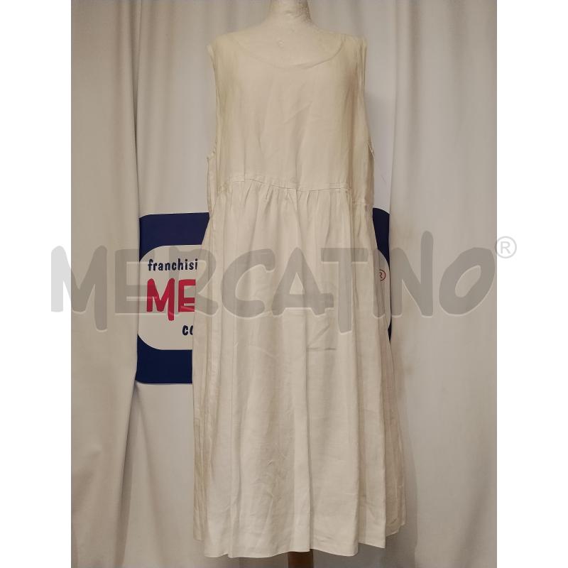 VESTITO DONNA BIANCO IN LINO  | Mercatino dell'Usato Catania stazione centrale 1