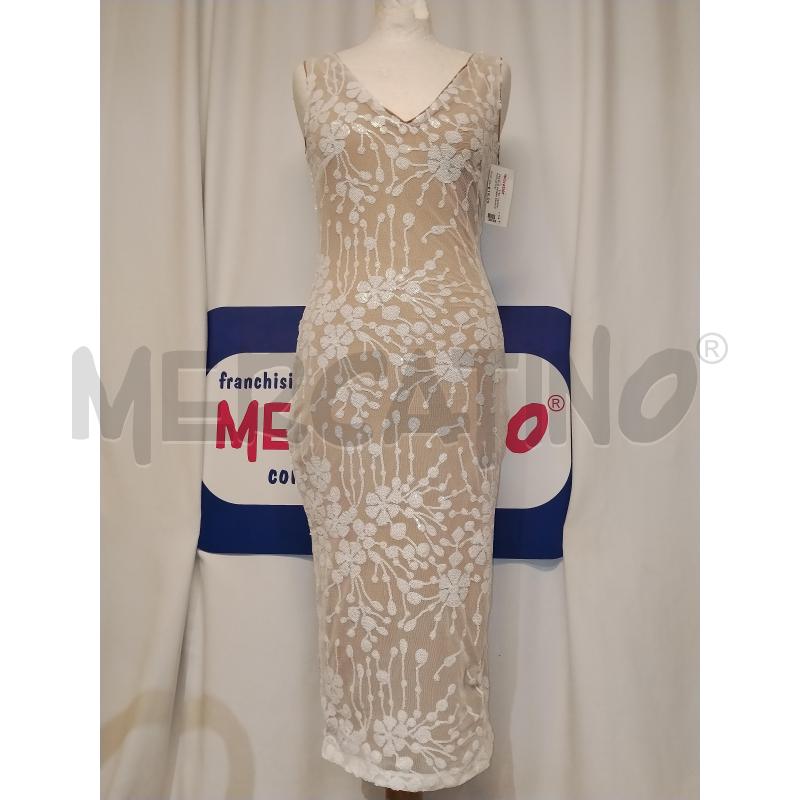 VESTITO DONNA BIANCO PAILLETTS  | Mercatino dell'Usato Catania stazione centrale 1