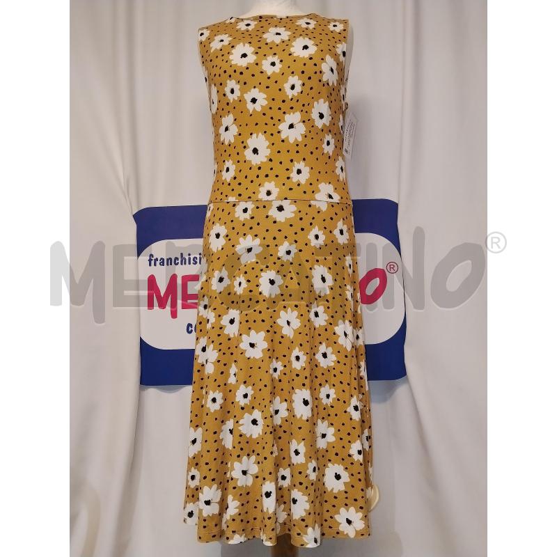 VESTITO DONNA BNEW SENAPE E BEIGE A FATASIA | Mercatino dell'Usato Catania stazione centrale 1