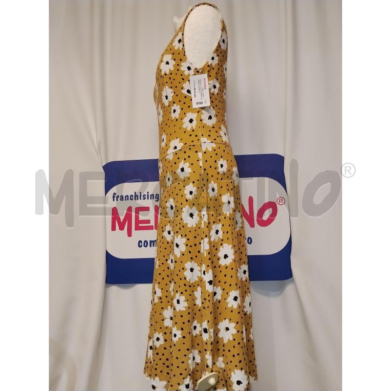 VESTITO DONNA BNEW SENAPE E BEIGE A FATASIA | Mercatino dell'Usato Catania stazione centrale 2