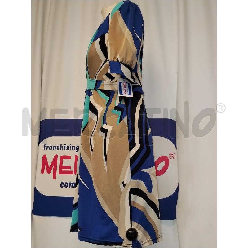 VESTITO DONNA BUGATTI BLU A FANTASIA | Mercatino dell'Usato Catania stazione centrale 2