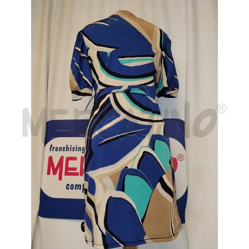 VESTITO DONNA BUGATTI BLU A FANTASIA | Mercatino dell'Usato Catania stazione centrale 3