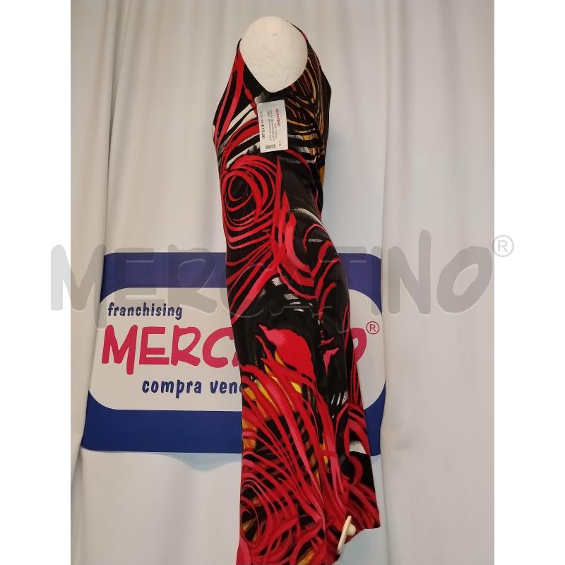 VESTITO DONNA BUGATTI NERO A FANTASIA ROSSO | Mercatino dell'Usato Catania stazione centrale 2