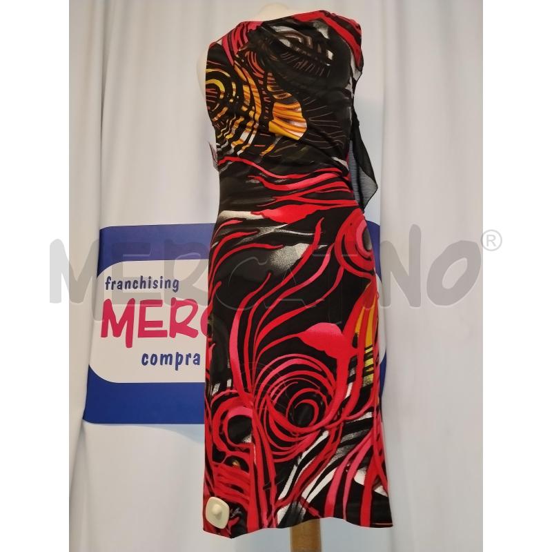 VESTITO DONNA BUGATTI NERO A FANTASIA ROSSO | Mercatino dell'Usato Catania stazione centrale 3