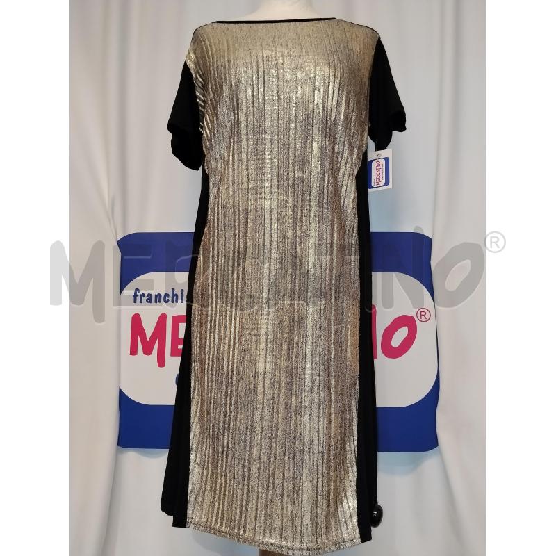 VESTITO DONNA CACHE CACHE NERO EFFETTO DORATO E ARGENTATO | Mercatino dell'Usato Catania stazione centrale 1