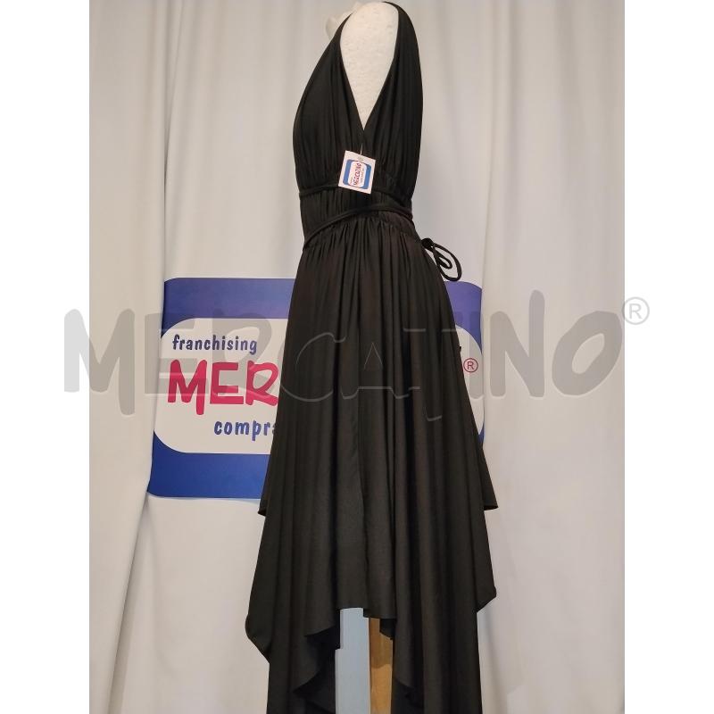 VESTITO DONNA CALZEDONIA NERO ARRICCIATO IN VITA | Mercatino dell'Usato Catania stazione centrale 2