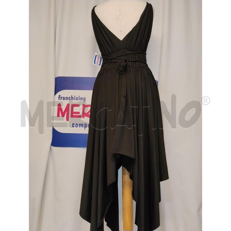 VESTITO DONNA CALZEDONIA NERO ARRICCIATO IN VITA | Mercatino dell'Usato Catania stazione centrale 3