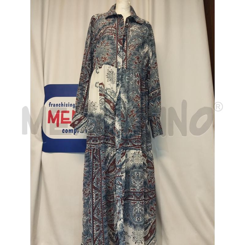VESTITO DONNA CAMOMILLA AZZURRO A FANTASIA  | Mercatino dell'Usato Catania stazione centrale 1