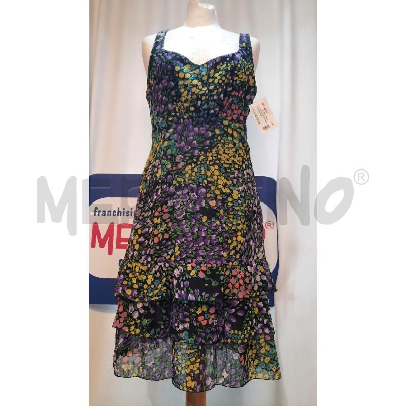 VESTITO DONNA CANNELLA NERO A FIORI | Mercatino dell'Usato Catania stazione centrale 1