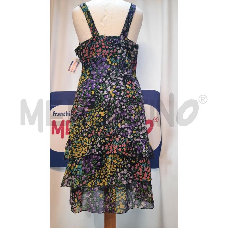 VESTITO DONNA CANNELLA NERO A FIORI | Mercatino dell'Usato Catania stazione centrale 3