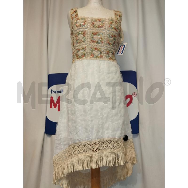 VESTITO DONNA CAPITAL  BIANCO ETNICO  | Mercatino dell'Usato Catania stazione centrale 1