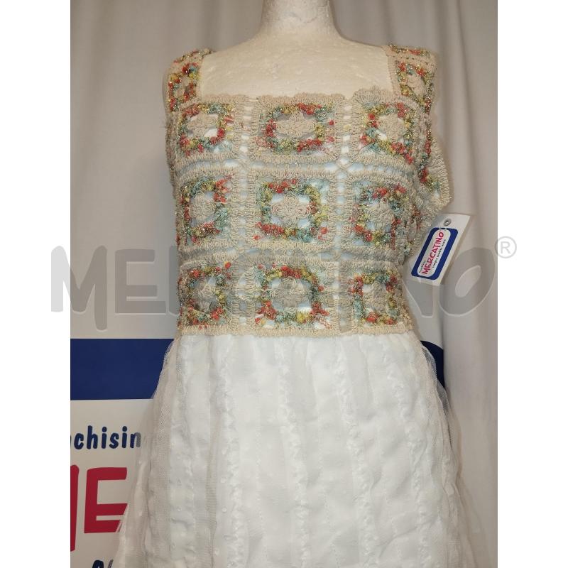 VESTITO DONNA CAPITAL  BIANCO ETNICO  | Mercatino dell'Usato Catania stazione centrale 4