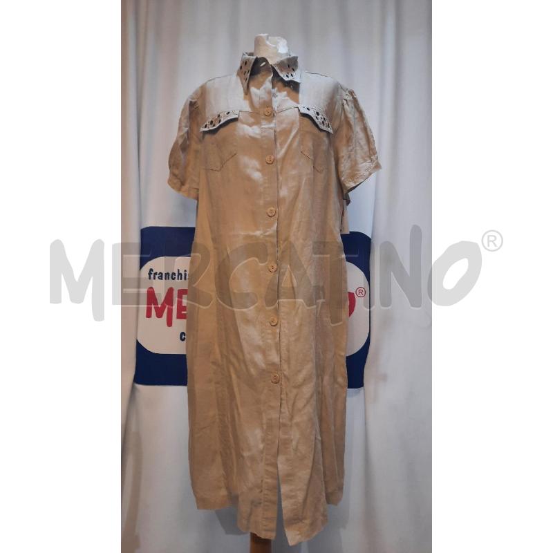 VESTITO DONNA CARLA FERRONI BEIGE | Mercatino dell'Usato Catania stazione centrale 1