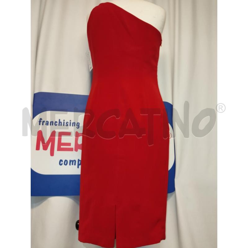 VESTITO DONNA CLAUDINE ALBAZ ROSSO CON APPLICAZIONE STRASS | Mercatino dell'Usato Catania stazione centrale 3