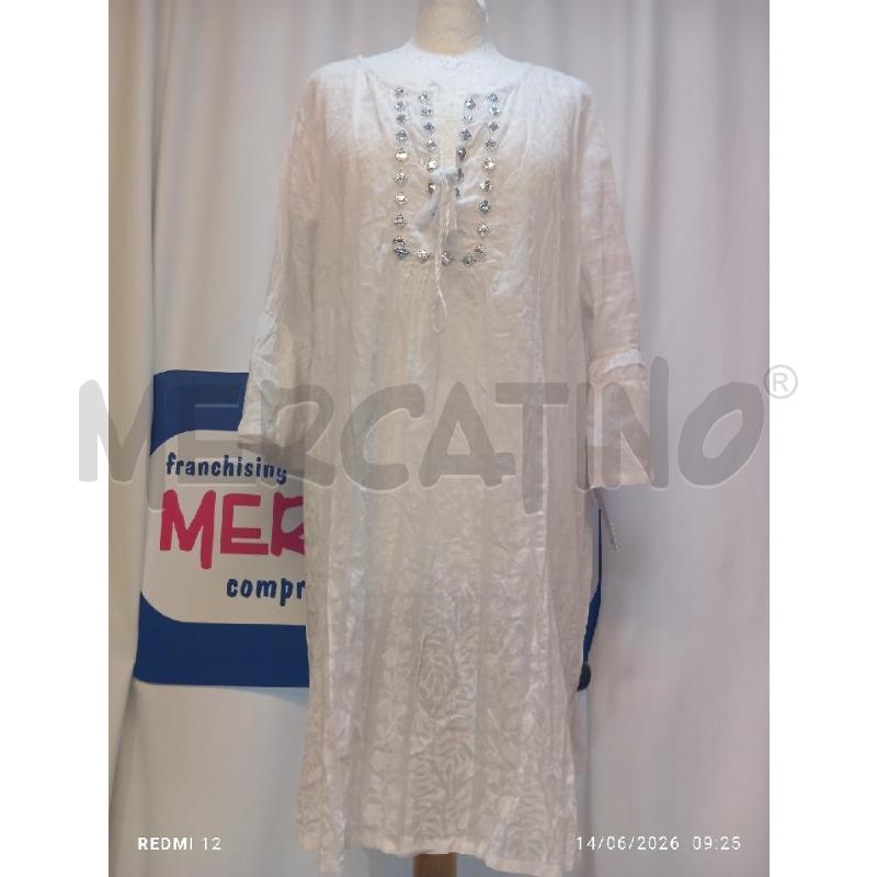 VESTITO DONNA COPRICOSTUME ANTICA SARTORIA BIANCA | Mercatino dell'Usato Catania stazione centrale 1