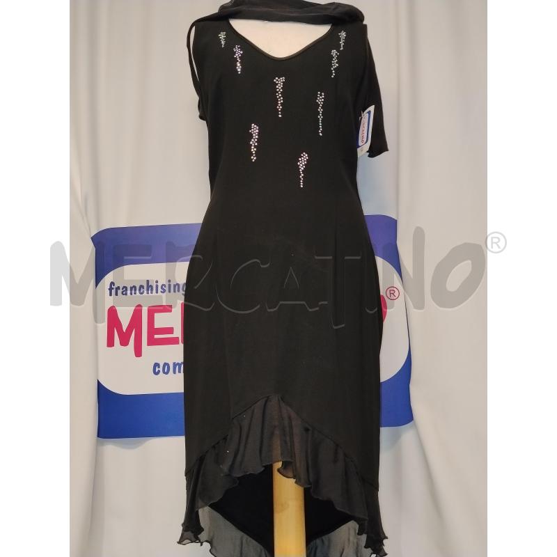 VESTITO DONNA CRISTINA EFFE NERO CON STOLA  | Mercatino dell'Usato Catania stazione centrale 1