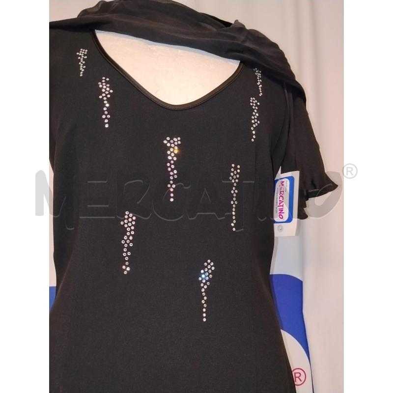 VESTITO DONNA CRISTINA EFFE NERO CON STOLA  | Mercatino dell'Usato Catania stazione centrale 4