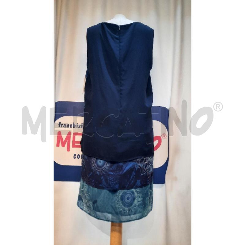 VESTITO DONNA DESIGUAL BLU  | Mercatino dell'Usato Catania stazione centrale 3