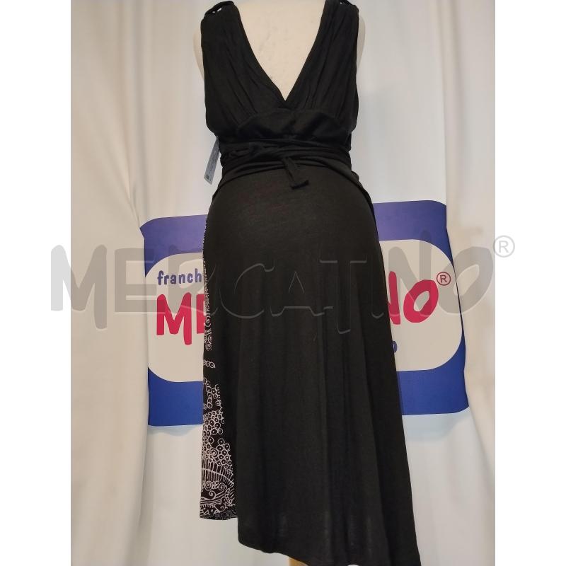 VESTITO DONNA DESIGUAL NERO A FANTASIA | Mercatino dell'Usato Catania stazione centrale 3