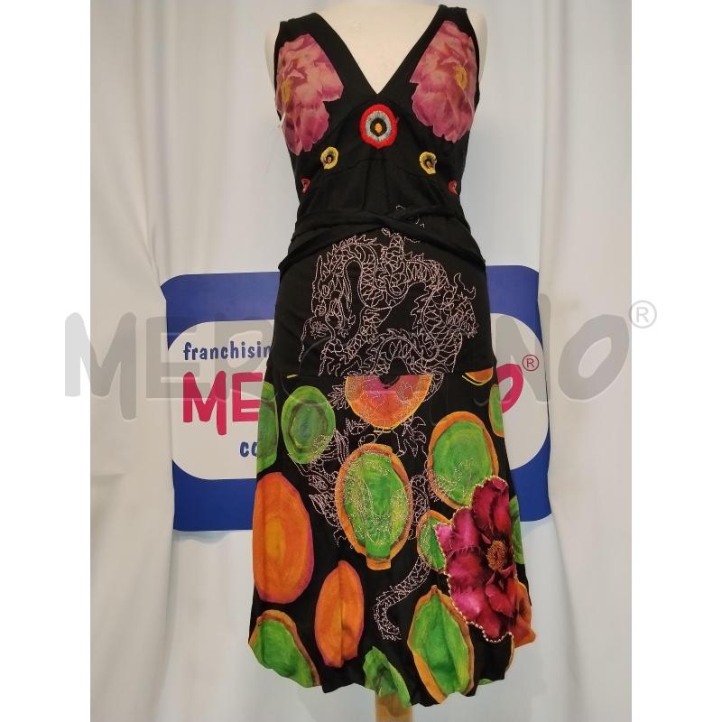 VESTITO DONNA DESIGUAL NERO SMANICATO  | Mercatino dell'Usato Catania stazione centrale 1