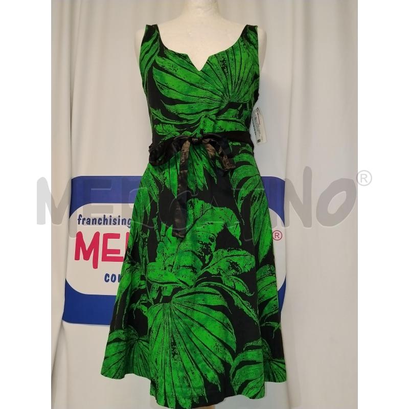 VESTITO DONNA DESIGUAL VERDE A FANTASIA | Mercatino dell'Usato Catania stazione centrale 1
