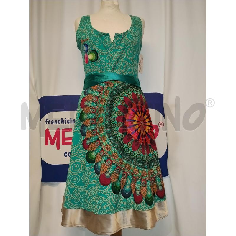 VESTITO DONNA DESIGUAL VERDE SMANICATO | Mercatino dell'Usato Catania stazione centrale 1