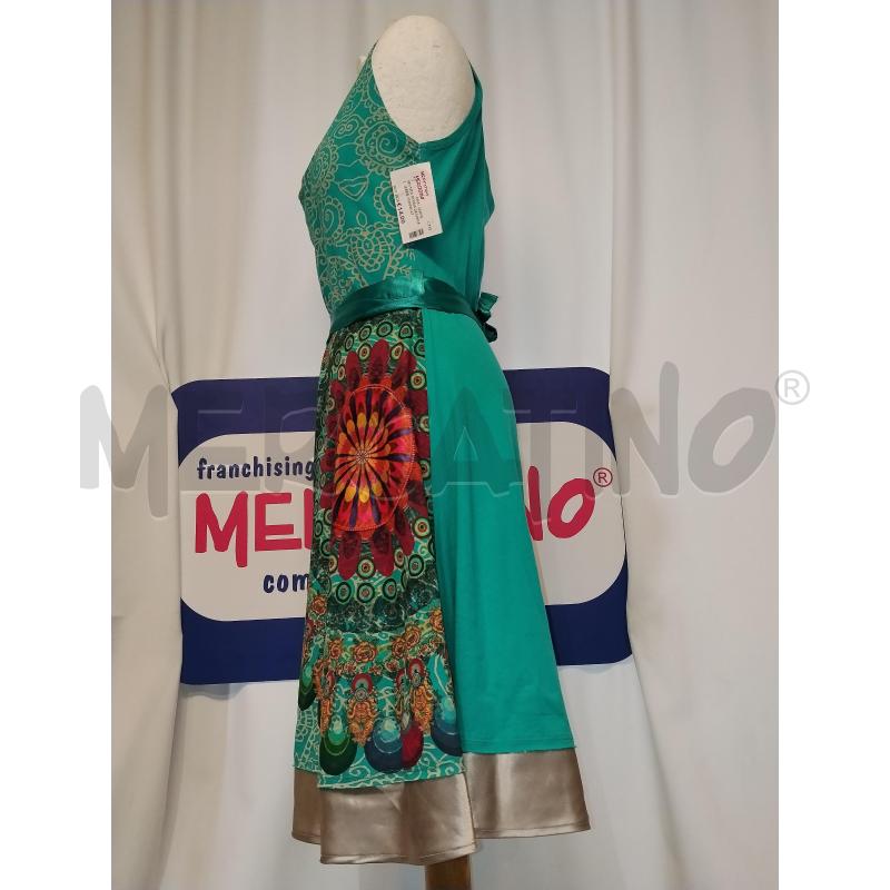 VESTITO DONNA DESIGUAL VERDE SMANICATO | Mercatino dell'Usato Catania stazione centrale 2