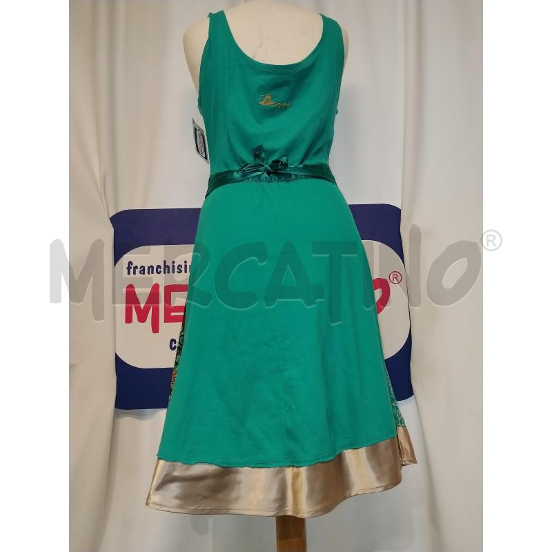 VESTITO DONNA DESIGUAL VERDE SMANICATO | Mercatino dell'Usato Catania stazione centrale 3