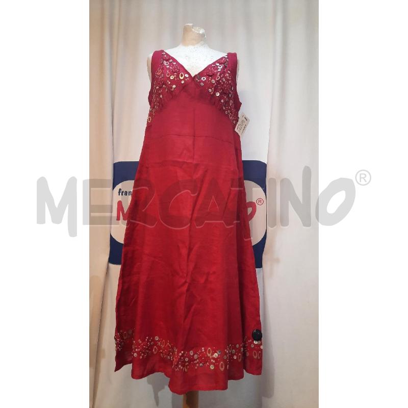 VESTITO DONNA ENNIO RICCI ROSSO CON APPLICAZIONI | Mercatino dell'Usato Catania stazione centrale 1