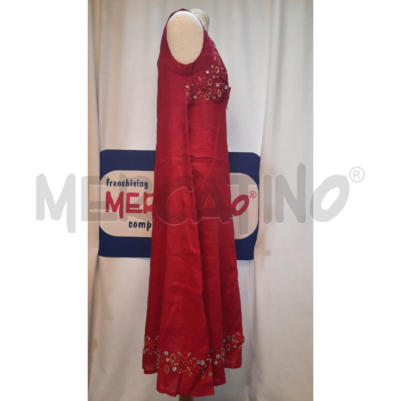 VESTITO DONNA ENNIO RICCI ROSSO CON APPLICAZIONI | Mercatino dell'Usato Catania stazione centrale 2